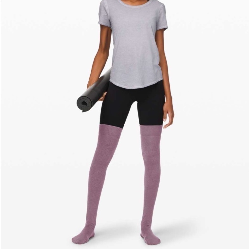 Lululemon Savasana Sock: Frosted Mulberry